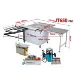 JT650Pro Horizontal Woodworking Cutting Machine for Sale High Precision Radial Saw Table with Core Motor Component thumbnail