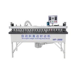 Portable Small Woodworking 45 Degree Bevel Semi Automatic Edging Machine Pvc Edge Banding Machine