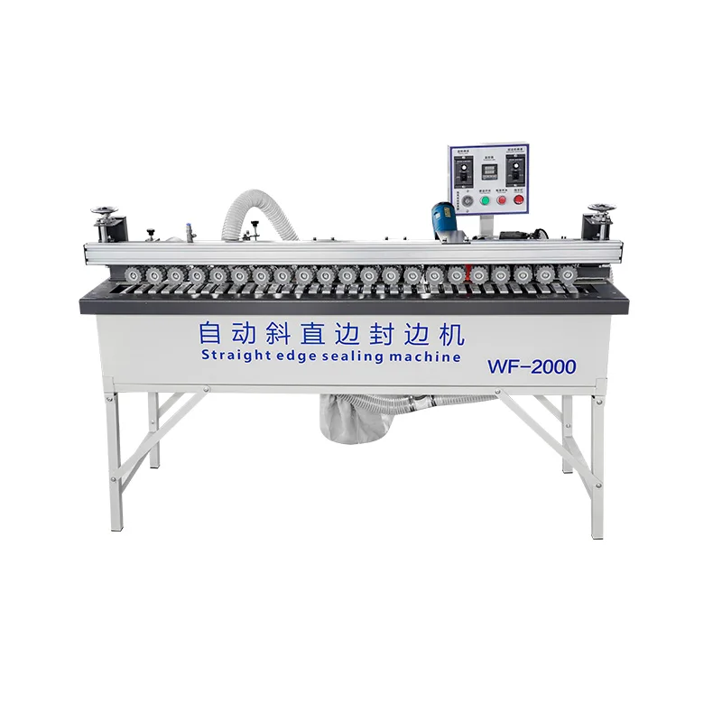 Portable Small Woodworking 45 Degree Bevel Semi Automatic Edging Machine Pvc Edge Banding Machine