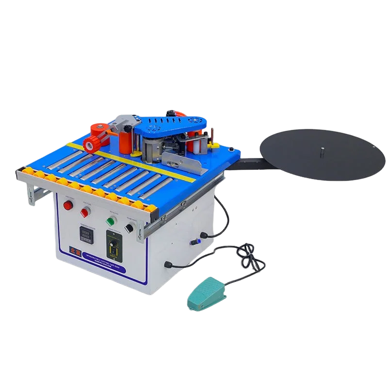 Portable Edge Banding Machine Benchtop Hot Melt Glue System for MDF Particle Board Straight Curved Edge Sealing