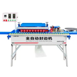 DW102 PLC Controlled Edge Banding Machine Auto Gluing Trimming Buffing Automatic End Cutting High-Power Motor Plywood Production