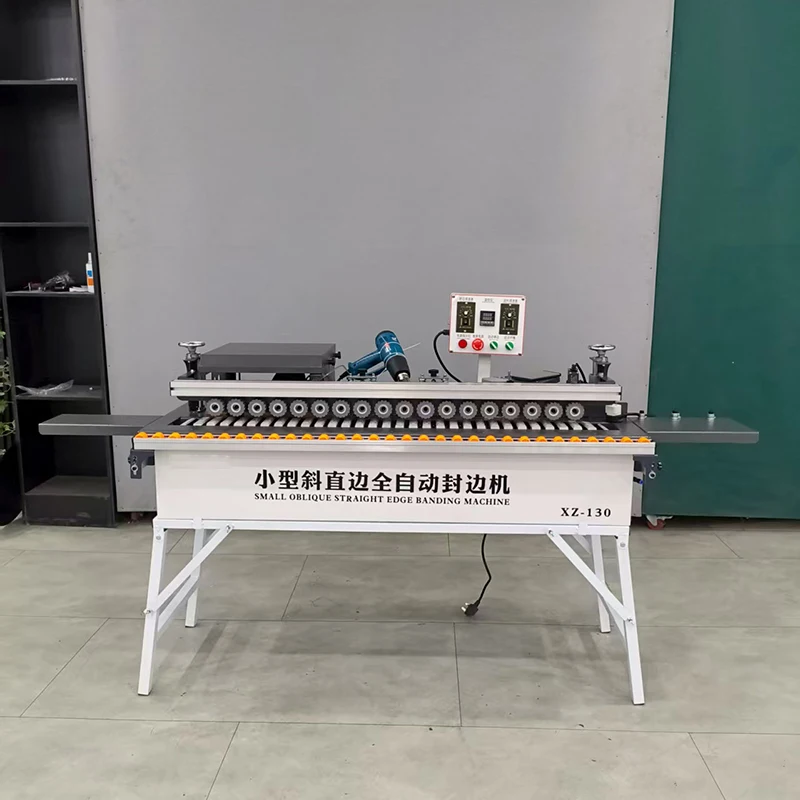 Small Multifunction 45 Degree Angle Edge Banding Machine for Wood Cabinet Pvc Using Pur Hot-Melt Glue