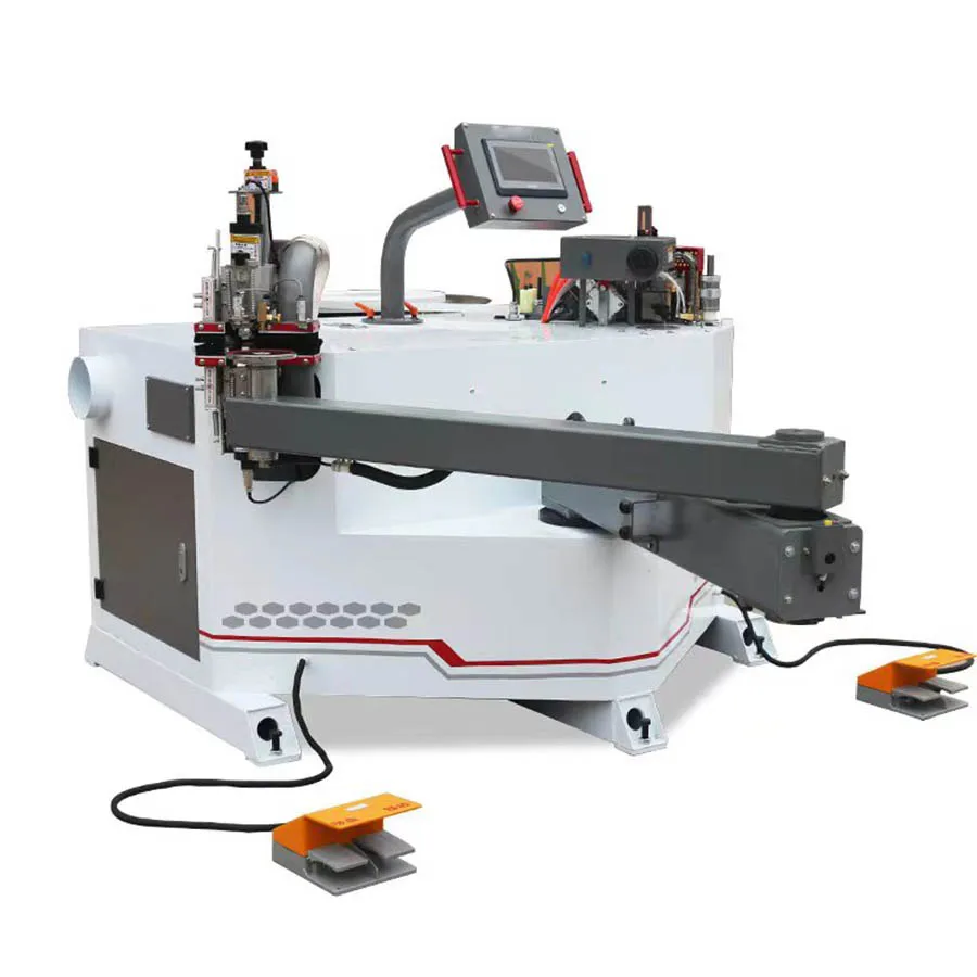Folding Arm Curve Edgebander Edge Bander Woodworking Automatic Curve Edge Banding Machine With Trimming