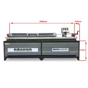 High Speed Fully Automatic Edge Banding Machine 45 Degree Bevel Straight Edge for Board Furniture Office Desk