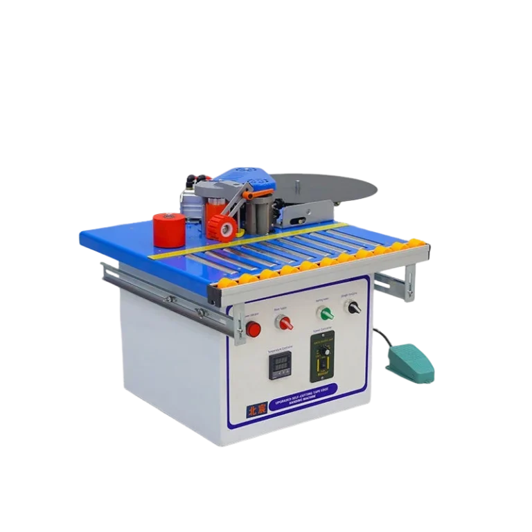 Mini Edge Bander Manual Control Tabletop Edge Banding Machine 0-6m/min Speed for Small Workshop Home Use