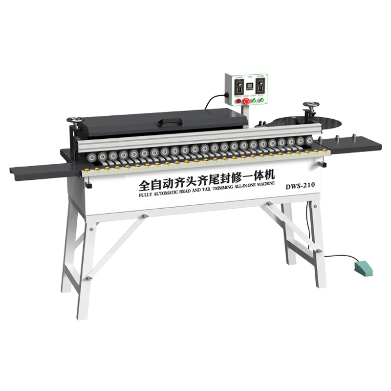 DW210 New Woodworking Banding Machine with Straight Edge Trimming Function Gluing for Furniture Wood Based Panels Sale Machinery
