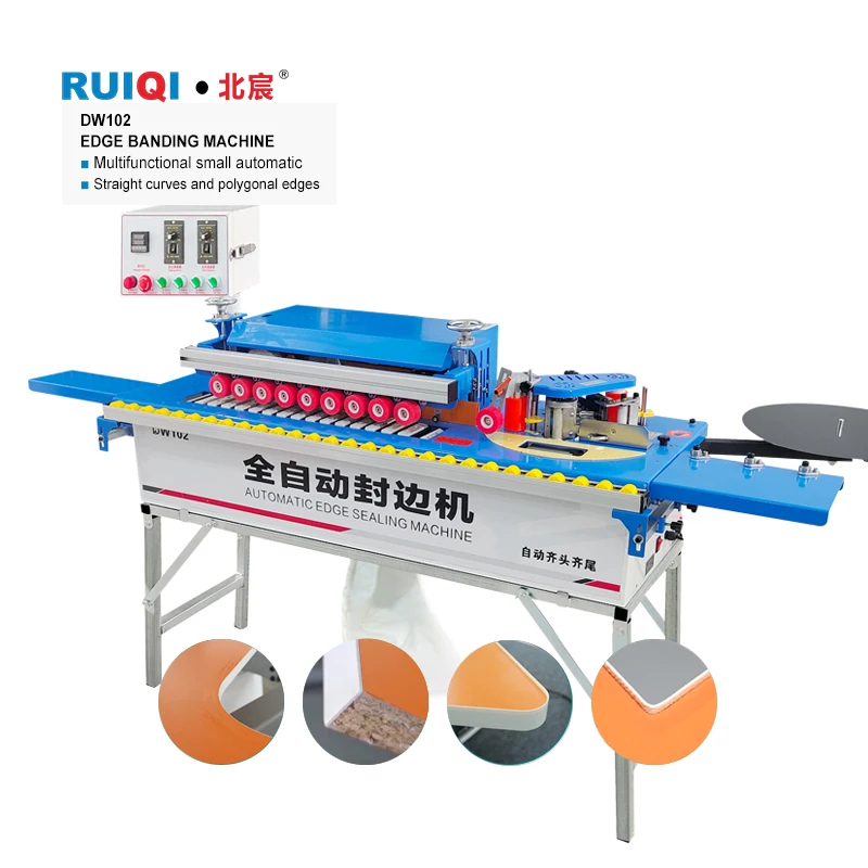 DW102 Mini Small Woodworking for Sale Trimming Trimmer of Automatic Linear Edge Banding Machine