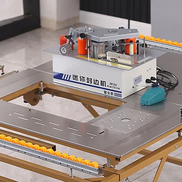 Hot Sale Small Portable  Mini Edge Banding Machine Woodworking Manual Edge Bander Automatic Cutting and Gluing